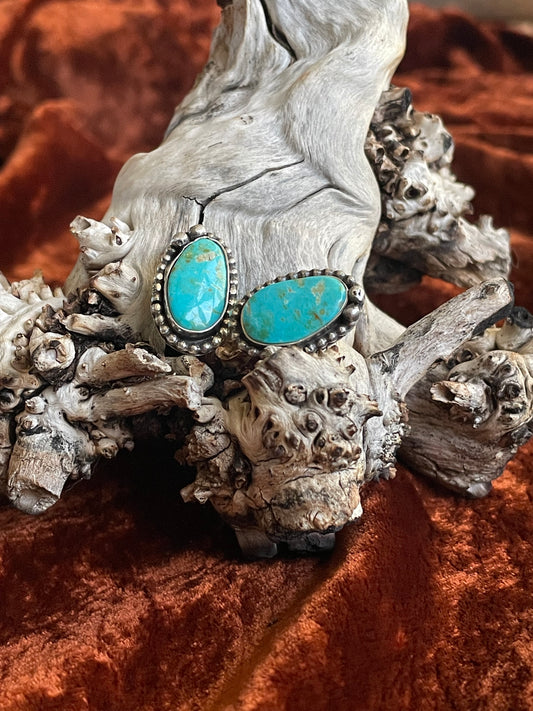 Kingman Turquoise and Sterling Silver Earrings