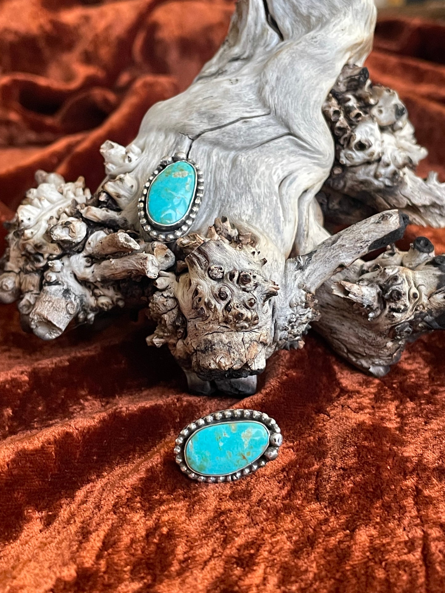 Kingman Turquoise and Sterling Silver Earrings